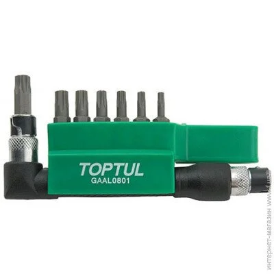    TORX TOPTUL 1/4" T10H-T40H +  -.  8. GAAL0801