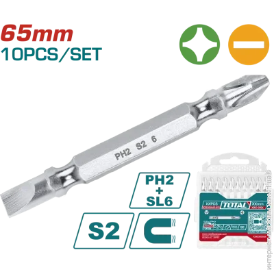  Total Tools TAC16HL133  , PH2+ SL6, 65 , 10 . (TAC16HL133)
