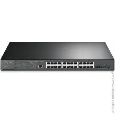  TP-LINK TL-SG3428XMP 24x1GE/PoE+ 384W, 4x10GE SFP+ , L2, JetStream (TL-SG3428XMP)