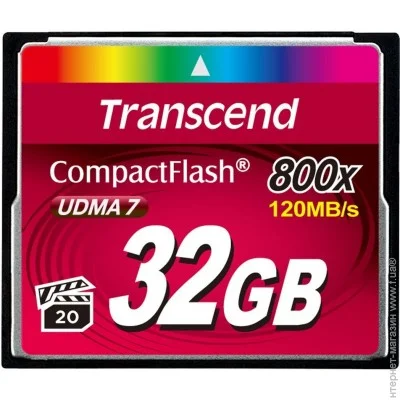  ' Transcend Compact Flash 32GB 800x (TS32GCF800)