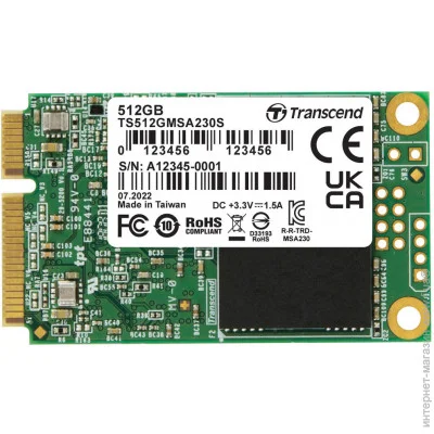  SSD mSATA 512GB Transcend (TS512GMSA230S)