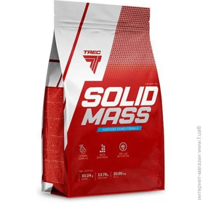  Trec Nutrition Solid Mass 3000 g /30 servings/ Vanilla (000013858)