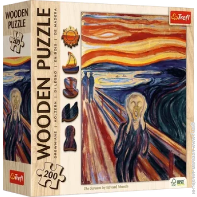 Пазл класичний Trefl 02526 Trefl Пазли "200 Wooden" Крик (5900511202526) Пазл класичний Trefl 02526 Trefl Пазли "200 Wooden" Крик (5900511202526)