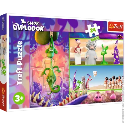 Пазл классический Trefl Интересный дракон (14376) Пазл классический Trefl Интересный дракон (14376)