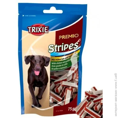 Trixie  PREMIO Chicken and Pollock Stripes  / 75