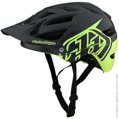 Troy Lee Designs  TLD A1 MIPS Helmet Classic Grey/Green S (1106-190258011)