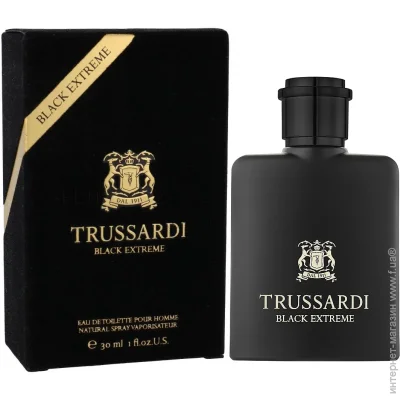 Trussardi Туалетна вода Black Extreme 30 мл Trussardi Туалетна вода Black Extreme 30 мл