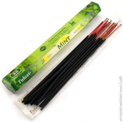 Tulasi Аромат для дома Мята Пыльцовое благовоние Аромапалочки (34455) Tulasi Аромат для дома Мята Пыльцовое благовоние Аромапалочки (34455)