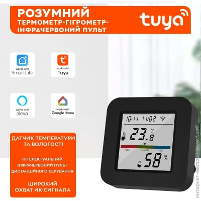  Wi-Fi      Model 4, wifi ,  +  IR Remote Tuya SmartLife, Black