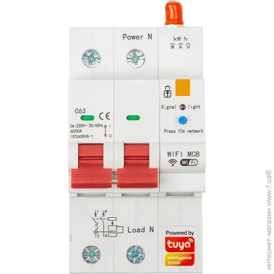Tuya    Wifi SCB02, 63A (2611916309)
