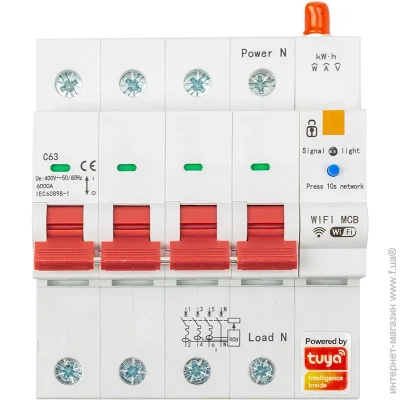 Tuya    Wifi SCB04, 63A (2611916311)