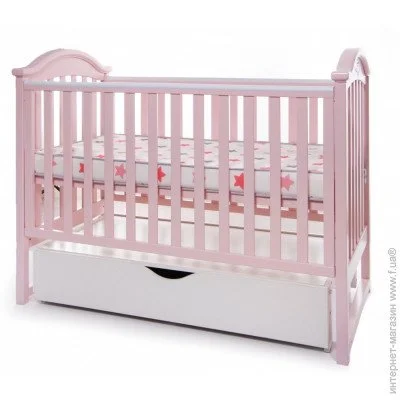 Дитяче ліжечко Twins I love рожевий (9222) Дитяче ліжечко Twins I love рожевий (9222)