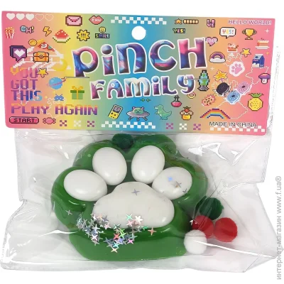       UFT Squish Cat Paw 9 Jelly 1 Green (UFTSCP9Jelly1g)