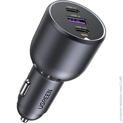   Ugreen 130W EC705 2xUSB-C 1xUSB-A QC3.0 Black (UGR-35025)