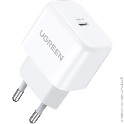  Ugreen CD241 Mini PD 20W Fast Charger (White) (10220)