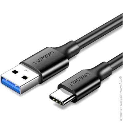UGREEN US184 USB-A 3.0 - USB Type-C, 3A, QC3.0, 1.5 m Black 20883
