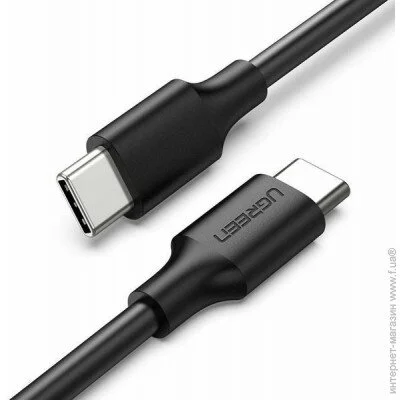  Ugreen US286 Type-C-Type-C 3A Cable 0.5 (Black) (50996)