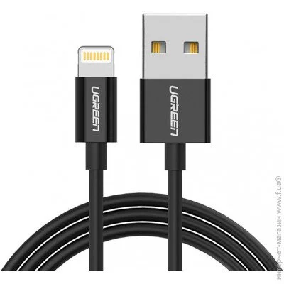 USB 2.0AM-Lightning M,2 ,2.4A, Nickel Plating ABS Shell ,US155 UGREEN (80823)