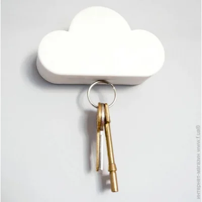 Бокс для ключей UKC Настенная ключница в форме облака на клейкой основе с магнитным держателем 10х5,5 см Белый 00332 (2141) Бокс для ключей UKC Настенная ключница в форме облака на клейкой основе с магнитным держателем 10х5,5 см Белый 00332 (2141)