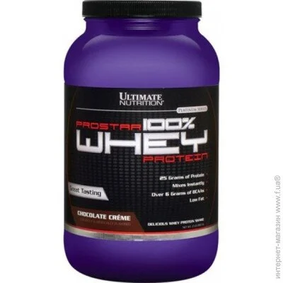  Ultimate Nutrition Prostar 100% Whey Protein 907 g /30 servings/ Chocolate (000006716)