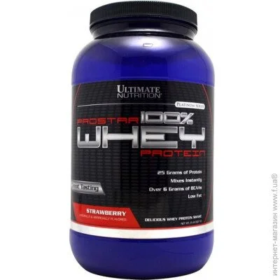  Ultimate Nutrition Prostar 100% Whey Protein 907 g /30 servings/ Strawberry (000006722)
