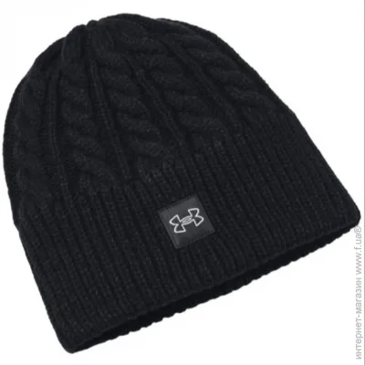  Under Armour Halftime Cable Knit Beanie (1379995-001-OSFM)