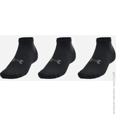  Under Armour UA Essential Low Cut 3pk (1365745-001-MD)