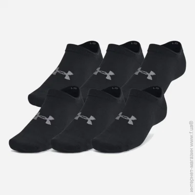 Under Armour  UA Essential No Show 6pk   L (1382611-001 L)