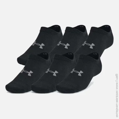 Under Armour  UA Essential No Show 6pk   XL 1382611-001 XL