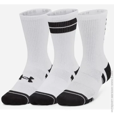  Under Armour UA Perf Tech Nov 3pk Crew (1379515-101-XL)