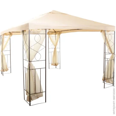 Садовий павільйон Underprice Indigo 3x4x2,65 м DU171 бежевий Садовий павільйон Underprice Indigo 3x4x2,65 м DU171 бежевий