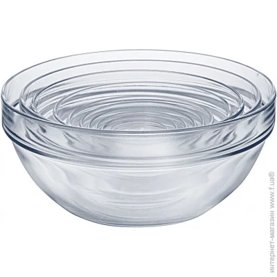  Uniglass Stackable Bowls-5  (58900/C01-ST5)