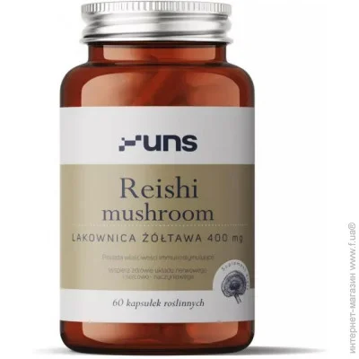  Uns Vitamins Reishi Mushroom - 60 veg caps (100-21-4910178-20)