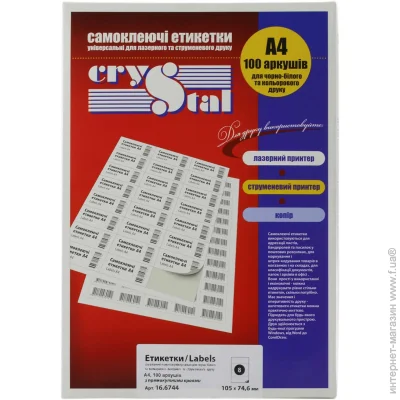 Upm-Kymmene  Crystal 4 105 * 74,6  100 