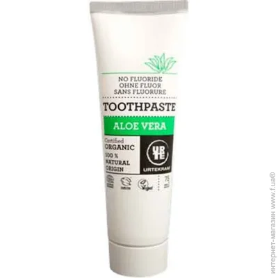 Зубная паста Urtekram Органическая Алоэ-вера органическая 75 мл Зубная паста Urtekram Органическая Алоэ-вера органическая 75 мл