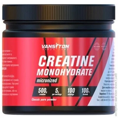   Vansiton Creatine Monohydrate 500 g /100 servings/ Unflavored (000014089)