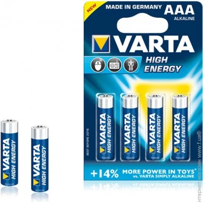  Varta High Energy AAA BLI 4 Alkaline (04903121414)