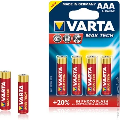  Varta AAA High Energy Bli 4 Alkaline (04703101404)
