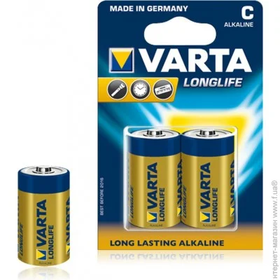  Varta LONGLIFE C Extra BLI 2 ALKALINE (04114101412)