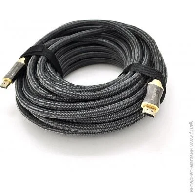 Veggieg  HA-20 HDMI-HDMI 4K UHD, 20.0m, v2,0, OD-4.0mm, , Black,  Black-Metal, Box