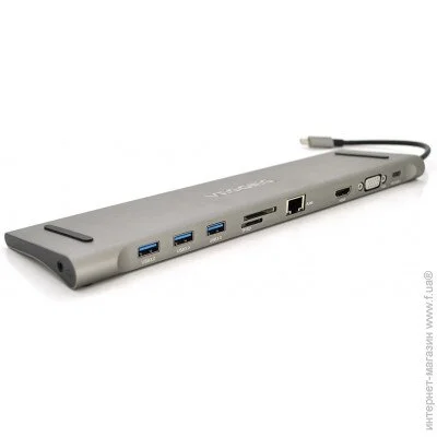 USB- - - VEGGIEG TC10 Type-C-3xUSB 3.0/Type-C/HDMI/VGA/Ethernet