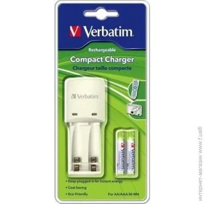   Verbatim Compact Charger + 2AAA 1000 (49944)
