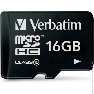  ' Verbatim microSDHC 16GB Class 10   (44010)