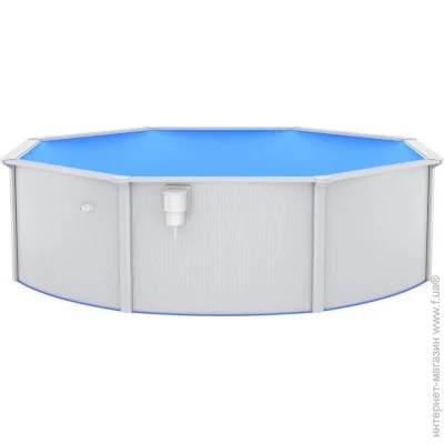 Басейн каркасний Vidaxl Басейн 460x120 см з насосом, пісочним фільтром і сходами білий (M-10593139) Басейн каркасний Vidaxl Басейн 460x120 см з насосом, пісочним фільтром і сходами білий (M-10593139)