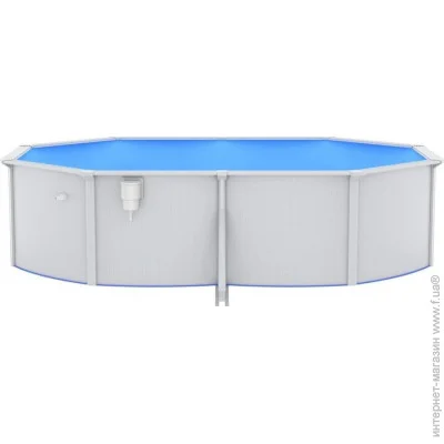 Басейн каркасний Vidaxl Басейн 490x360x120 см з драбиною білий (M-10593137) Басейн каркасний Vidaxl Басейн 490x360x120 см з драбиною білий (M-10593137)