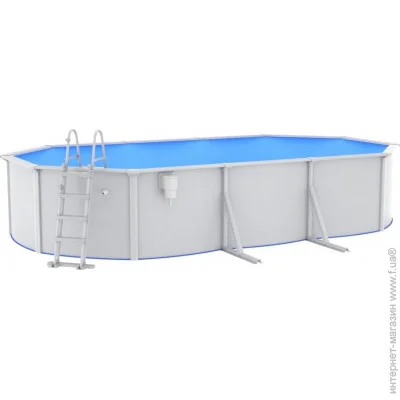 Басейн каркасний Vidaxl Басейн 610x360x120 см зі сходами білий (M-10856645) Басейн каркасний Vidaxl Басейн 610x360x120 см зі сходами білий (M-10856645)