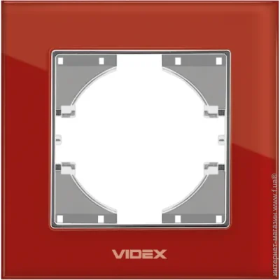 Рамка одномісна Videx Binera горизонтальна червона VF-BNFRG1H-RD Рамка одномісна Videx Binera горизонтальна червона VF-BNFRG1H-RD