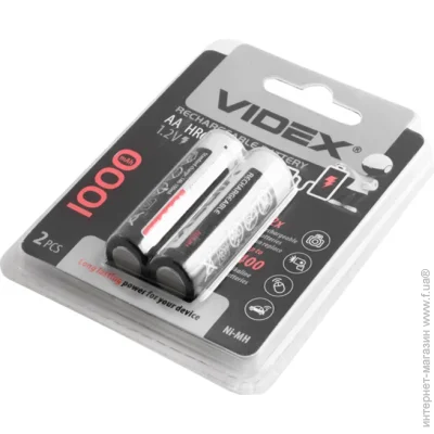 Батарейка Videx Акумулятор AA/HR6 (пальчик) 1000mAh Videx (3617) Батарейка Videx Акумулятор AA/HR6 (пальчик) 1000mAh Videx (3617)