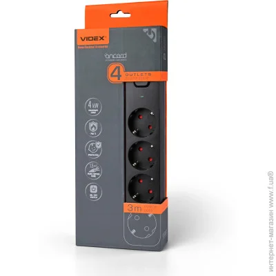  Videx    ONCORD / 4 3 (3x1.5)   Black   4 .  3  27688
