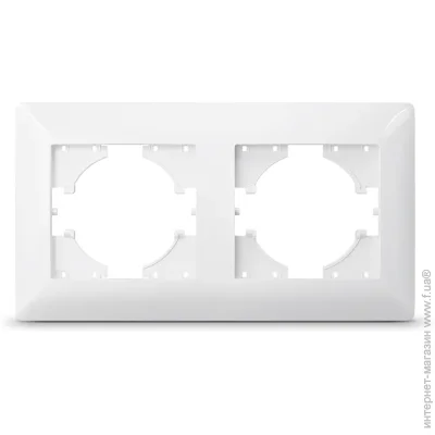 Рамка Standard двомісна горизонтальна білий TF-ST-FR2H-W Рамка Standard двомісна горизонтальна білий TF-ST-FR2H-W